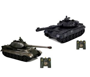 EFASO  2x RC Panzer 1:28 - ferngesteuerte Panzer T90 und King Tiger