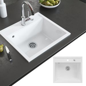 Bergström Sink Valencia, 56.5 x 51 cm, White