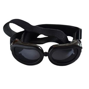 Sonnenbrille für kleine Hunde, UV-Schutzbrille mit verstellbaren Schultergurten, wasserdichte Sonnenbrille für Haustiere, Sonnenbrille für Haustiere, Wind- und Nebelbrille für Haustiere, Schwarz