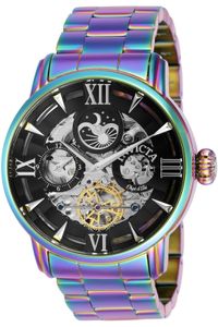 Invicta Objet D Art 40990 Herren armbanduhr - Automatikuhr - Edelstahl mit schwarzen zifferblat - 47mm