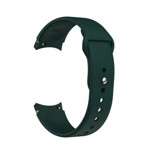 Sportliches Ersatzarmband für Samsung Galaxy Watch 4 & 5 - 20mm Flauschband Uhrenarmband Silikon, Farbe:Grün