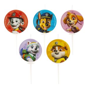 Dekora - Tortenkerze - Paw Patrol - 5 Stück - ø3cm  Dekora