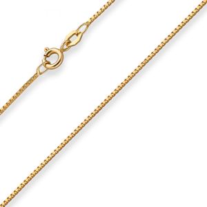 0,9mm Veneziakette Goldkette Collier Halskette aus 333 Gold Gelbgold 50cm