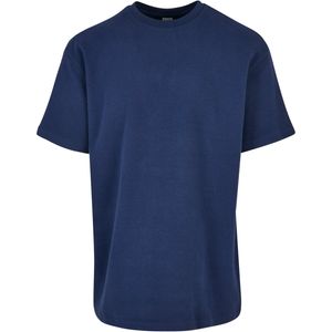 Pánské tričko Urban Classics Oversized Waffle Tee darkblue - XL