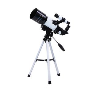 astronomický refrakční dalekohled s aperturou 70 mm a průměrem 300 mm pro děti začátečníky dospělé s výsuvným stativem