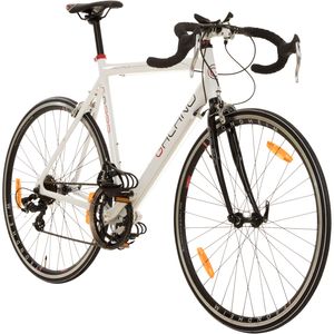 Galano Giro D'Italia Rennrad für Damen und Herren 155 - 195 cm 28 Zoll Fahrrad Road Bike 14 Gänge Fitnessrad, Farbe:weiß, Rahmengröße:53 cm