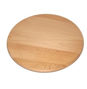 Holzbrett rund Drehplatte Servierplatte drehbar aus Holz 35 cm
