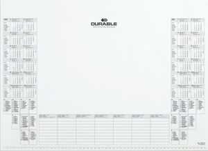 DURABLE Kalenderblock 729202 für Schreibunterlage 7291 25Bl. ws