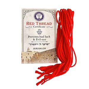 Die Originale Kabbala rote Schnur aus Israel. Kabbala Armband. 10 Armbänder mit Zertifikat, Anleitung und Gebet