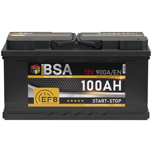 BSA EFB Batterie 100Ah 12V Start Stop Batterie Autobatterie Starterbatterie
