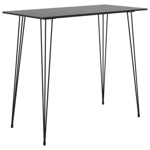 barový stôl vidaXL čierny 120x60x105 cm