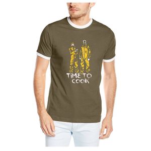 Touchlines Herren T-Shirt Breaking Bad , Kontrast Khaki/Weiss, S