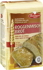 Küchenmeister Backmischung Roggenmischbrot 1kg für zwei Brote je 750g