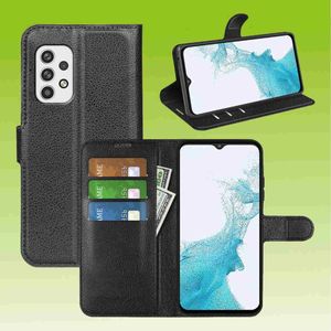 Pre Samsung Galaxy A23 5G Mobile Phone Case Wallet Premium Protection Case Cover Cases  príslušenstvo Black
