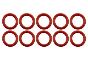 10x O-Ring 8x2 mm Rot Silikon Dichtung Innen 8mm Außen 12mm