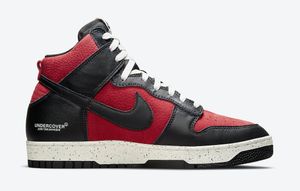 Nike Dunk High Undercover schwarz rot DD9401-600 Größe 45 US 11 Basketball