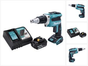 Makita DFS 452 RG1 Akku Schnellbauschrauber 18 V Brushless + 1x Akku 6,0 Ah + Ladegerät