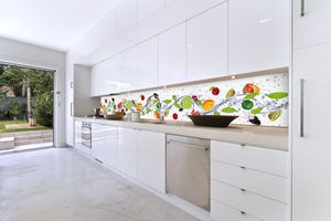 Küchenrückwand Folie selbstklebend OBST 420 x 60 cm - Klebefolie - Dekofolie - Spritzschutz für Küche