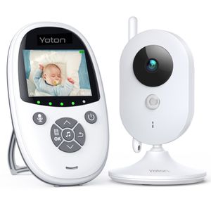 Yoton Babyphone mit Kamera, 2,4-Zoll Baby Monitor, Nachtsicht, Schlaflieder, Zwei-Wege-Audio, Temperaturüberwachung - YB01