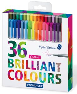 STAEDTLER Fineliner triplus BRILLIANT COLOURS 36er Etui