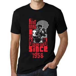 Herren Grafik T-Shirt Boxclub Harte Kämpfe seit 1958 – Boxing Club Fight Hard Since 1958 – Geschenk 66. Geburtstag Jahrestag 66 Jahre Jubiläum 66