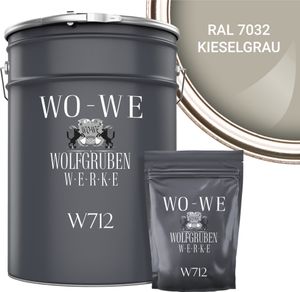 2K Fliesenlack Fliesenfarbe Bodenfliesen MATT W712 Kieselgrau RAL 7032 - 2,5Kg