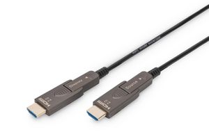 Hybrydowy kabel światłowodowy DIGITUS 4K - HDMI AOC z odłączanym złączem o długości 10 m