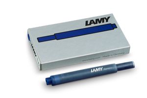 LAMY Tintenpatrone T10 Farbe Blau Schwarz x 5 Päckchen