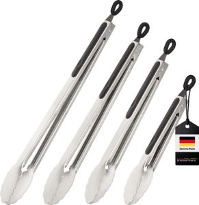 bremermann Grillzangen 4er-Set, ca. 44,5 (XL), 40,5 (L), 35,5 (M) und 28 (S) cm bremermann Grillzangen 4er-Set, ca. 44,5 (XL), 40,5 (L), 35,5 (M) und 28 (S) cm