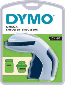 DYMO Omega Prägegerät | kleines Beschriftungsgerät mit Dreh-klick-System und ergonomischem Design | für zu Hause und für Bastel- und Hobbyprojekte (£/€, Ä, Ö und Ü)