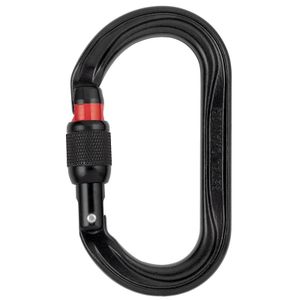 PETZL m72 a SLN New Oxan hochfesten Karabiner, oval Größe: Jighead Schraub, schwarz, M72A SLN