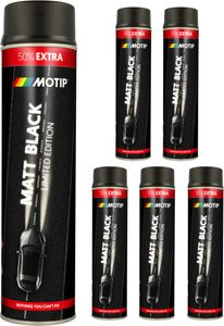 Motip Lack – Matt – Schwarz – Limited Edition – 6 x 600 ml