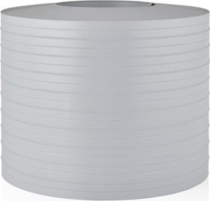 QUEST PVC Tvrdé PVC pásy na ochranu súkromia Roll Double Bar Plot Záhradné plotové pásy Výška 19 cm Hrúbka: 1,5 mm, sivá  2,525 m
