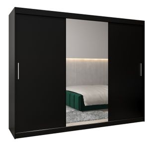 Kleiderschrank, Schiebetürenschrank Schlafzimmer, Schrank mit Spiegel TOKYO 1 250 cm