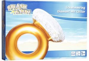 Diamantový plavecký prsten Splash & Fun se třpytkami