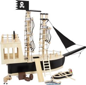 Small Foot Piratenschiff für Biegepuppen schwarz Spielzeug-Schiff