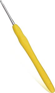 2,5 mm Häkelnadel, weicher ergonomischer Griff für arthritische Hände, extra lange Stricknadeln für Anfänger und Häkelgarn