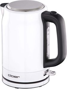 Cloer 4521 Wasserkocher Edelstahl weiß 1,7L