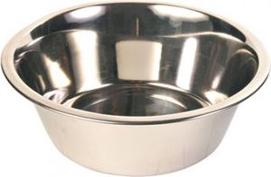 TRIXIE 24842, Pies, Stal nierdzewna, Stal nierdzewna, Miska do karmienia zwierząt, Monochromatyczny, 0,75 l