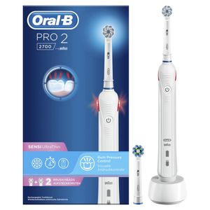 Oral B Pro 2 2700 Sensi Bad Zahnbürste elektr. Ultra thin White