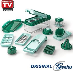 Genius Nicer Dicer »Fusion Smart« 16-teilig Zerkleinerer Gemüseschneider Genius Nicer Dicer »Fusion Smart« 16-teilig Zerkleinerer Gemüseschneider