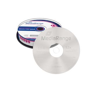 MediaRange MR214 CD-R Rohlinge - 700MB/80Min, 52-fach/Spindel, Packung mit 10 Stück