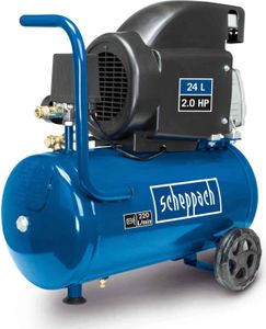 Scheppach Kompressor HC26 Druckluftkompressor | 220 l/min | 24 Liter | 1500W | 8 bar | ölgeschmiert |