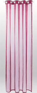 Gardine Ösen Transparent Noella, Größe: 140x175cm, Farbe: Bordeaux