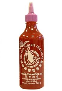 [ 455ml ] FLYING GOOSE Sriracha scharfe Chilisauce mit ZWIEBELN
