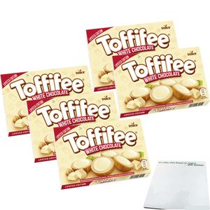 Toffifee White Chocolate Office Pack (5x125g Packung) + usy Block
