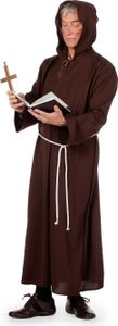 Mönchkutte Ohne Kragen – Einfache Robe Aus 100% Polyester | Größe 54 Für Erwachsene