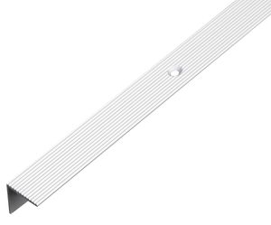 Alberts Treppenkanten-Schutzprofil | Aluminium, silberfarbig eloxiert | 1000 x 21 x 21 mm