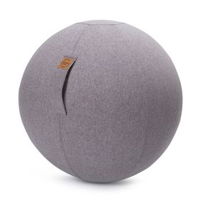Sitzball Felt von Magma - Sitting Ball - Größe 65 cm Ø-  Bezug waschbar - mit Griff und RV - grau