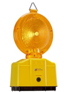 Baustellenleuchte Warnleuchte gelb LED 6V ohne Batterie